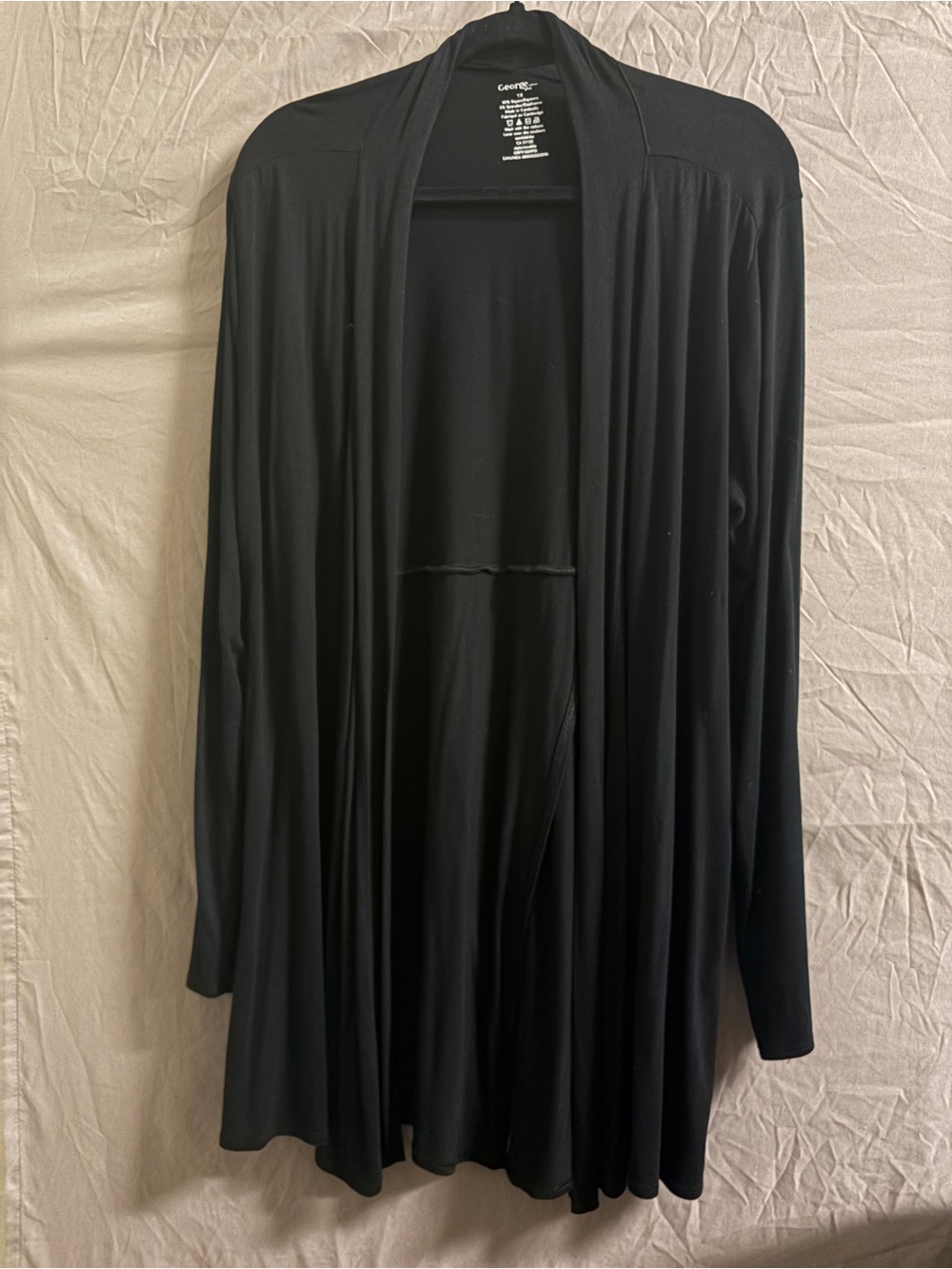 George Black Open Drape Front Cardigan